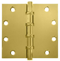 Deltana CSB55BB 5x5in Hinge-Full Mortise-Standard Weight-Ball Bearing-Brass Base-Lifetime Finish