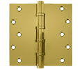 Deltana CSB66BB 6x6in Hinge-Full Mortise-Standard Weight-Ball Bearing-Brass Base-Lifetime Finish