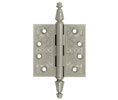 Deltana CSBP35 3.5x3.5in Ornate Hinge-Full Mortise-Standard Weight-Plain Bearing-Brass Base-Lifetime Brass Finish