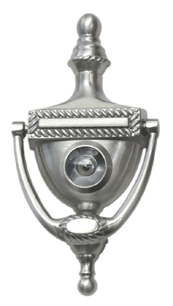 Deltana DKV6R Solid Brass Victorian Rope Door Knocker/Viewer 