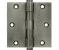 Deltana DSB35-R US15A Antique Nickel 3.5x3.5in Hinge-Full Mortise-Residential Weight-Plain Bearing-Brass Base
