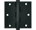 Deltana DSB35-R US19 Paint Black 3.5x3.5in Hinge-Full Mortise-Residential Weight-Plain Bearing-Brass Base
