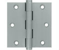 Deltana DSB35-R US26D Satin Chrome 3.5x3.5in Hinge-Full Mortise-Residential Weight-Plain Bearing-Brass Base