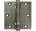 Deltana DSB35B US15A Antique Nickel 3.5x3.5in Hinge-Full Mortise-Standard Weight-Ball Bearing-Brass Base