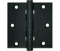 Deltana DSB35B US19 Paint Black 3.5x3.5in Hinge-Full Mortise-Standard Weight-Ball Bearing-Brass Base