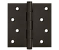 Deltana DSB4-RZ 4x4in Hinge-Full Mortise-Residential Weight-Plain Bearing-Brass Base