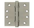 Deltana DSB4N 4x4in Hinge-Full Mortise-Standard Weight-Plain Bearing-Non Removable Pin-Brass Base