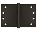 Deltana DSB4060 4x6in Wide Throw Hinge-Full Mortise-Standard Weight-Plain Bearing-Brass Base