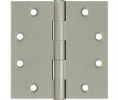 Deltana DSB45 - US15 Satin Nickel 4.5x4.5in Hinge-Full Mortise-Standard Weight-Plain Bearing-Brass Base