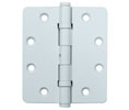 Deltana DSB4540NBW 4.5x4in 1/4in Radius Hinge-Full Mortise-Residential Weight-Ball Bearing-Brass Base-White Finish