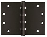 Deltana DSB4560BB 4.5x6in Wide Throw Hinge-Full Mortise-Standard Weight-Ball Bearing-Brass Base