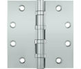 Deltana DSB45B US26D Satin Chrome 4.5x4.5in Hinge-Full Mortise-Standard Weight-Ball Bearing-Brass Base