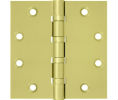 Deltana DSB45B US4 Satin Brass 4.5x4.5in Hinge-Full Mortise-Standard Weight-Ball Bearing-Brass Base