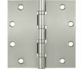 Deltana DSB55B US14 - Polished Nickel 5x5in Hinge-Full Mortise-Standard Weight-Ball Bearing-Brass Base
