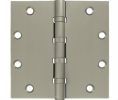 Deltana DSB55B US15 - Satin Nickel 5x5in Hinge-Full Mortise-Standard Weight-Ball Bearing-Brass Base