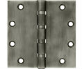 Deltana DSB55B US15A - Antique Nickel 5x5in Hinge-Full Mortise-Standard Weight-Ball Bearing-Brass Base