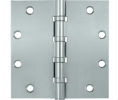 Deltana DSB55B US26 - Polished Chrome 5x5in Hinge-Full Mortise-Standard Weight-Ball Bearing-Brass Base