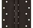 Deltana DSB66BB US10B - Oil Rubbed Bronze 6x6in Hinge-Full Mortise-Standard Weight-Ball Bearing-Brass Base