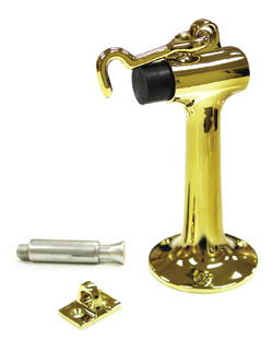 Deltana DSF630 6" Solid Brass Heavy Duty Bumper with Hook & Eye