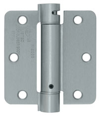 Deltana DSH35R4 3.5x3.5in Single Acting Spring Hinge-Full Mortise-Residential Weight-Steel Base