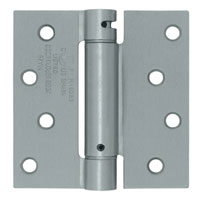 Deltana DSH44U32D 4x4in Single Acting Spring Hinge-Full Mortise-Residential Weight-Stainless Steel Base-Satin Finish