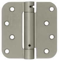 Deltana DSH4R5 4x4in Single Acting Spring Hinge-Full Mortise-Residential Weight-Steel Base