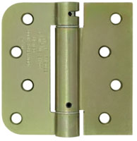 Deltana DSH4R5TT 4x4in Single Acting Spring Hinge-Full Mortise-Residential Weight-Steel Base