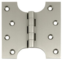 Deltana DSPA4040 4x4in Parliament Hinge-Full Mortise-Brass Base
