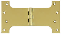 Deltana DSPA4580 4.5x8in Parliament Hinge-Full Mortise-Brass Base