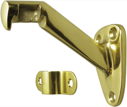Deltana HRB325 Satin Chrome - US26D Solid Brass Hand Rail Bracket