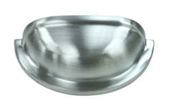 Deltana K43 Solid Brass 3-1/2" Oval Shell Handle Pull