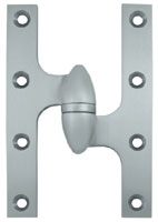 Deltana OK6040B 6x4in Olive Knuckle Hinge-Full Mortise-Brass Base