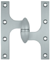 Deltana OK6050B 6x5in Olive Knuckle Hinge-Full Mortise-Brass Base