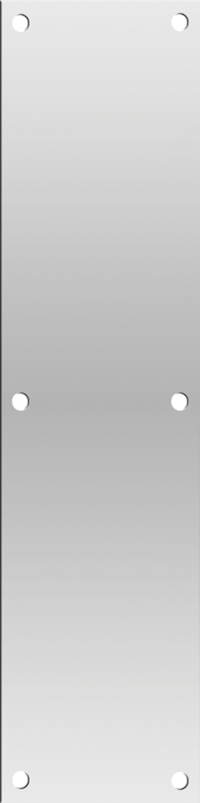 Deltana PP4016 Stainless Steel 4" x 16" Push Plate