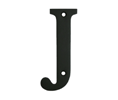 Deltana RL4J Solid Brass Letter  "J"