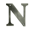 Deltana RL4N Solid Brass Letter  "N"