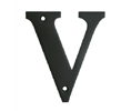 Deltana RL4V Solid Brass Letter  "V"