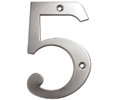 Deltana RN4-5 Solid Brass 4" Number "5"