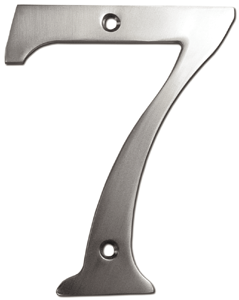 Deltana RN6-7 Solid Brass 6" Number "7"