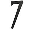 Deltana RNZ4-7 Zinc Die-Cast Black 4" Number "7"