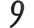 Deltana RNZ4-9 Zinc Die-Cast Black 4" Number "9"