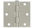 Deltana S33-R 3x3in Hinge-Full Mortise-Residential Weight-Plain Bearing-Steel Base