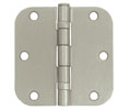 Deltana S35R5BB 3.5x3.5in 5/8in Radius Hinge-Full Mortise-Residential Weight-Ball Bearing-Steel Base
