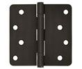 Deltana S44R4BB 4x4in 1/4in Radius Hinge-Full Mortise-Residential Weight-Ball Bearing-Steel Base