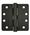 Deltana S44R4HD 4x4in US10B Oil Rubbed Bronze 1/4in Radius Hinge-Full Mortise-Standard Weight-Plain Bearing-Steel Base