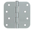Deltana S44R5BB 4x4in 5/8in Radius Hinge-Full Mortise-Residential Weight-Ball Bearing-Steel Base