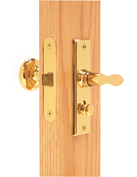 Deltana SDML334 Solid Brass Mortise Lock Screen Door Latch