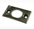 Deltana SP6FB Solid Brass Strike Plate for 6" Flush Bolt