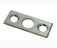 Deltana SP7FBR Solid Brass Strike Plate 
