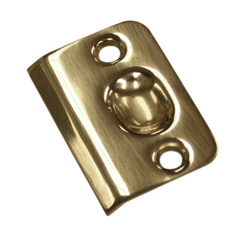 Deltana SPB349 Solid Brass 2-1/8" x 1-3/8" Strike Plate